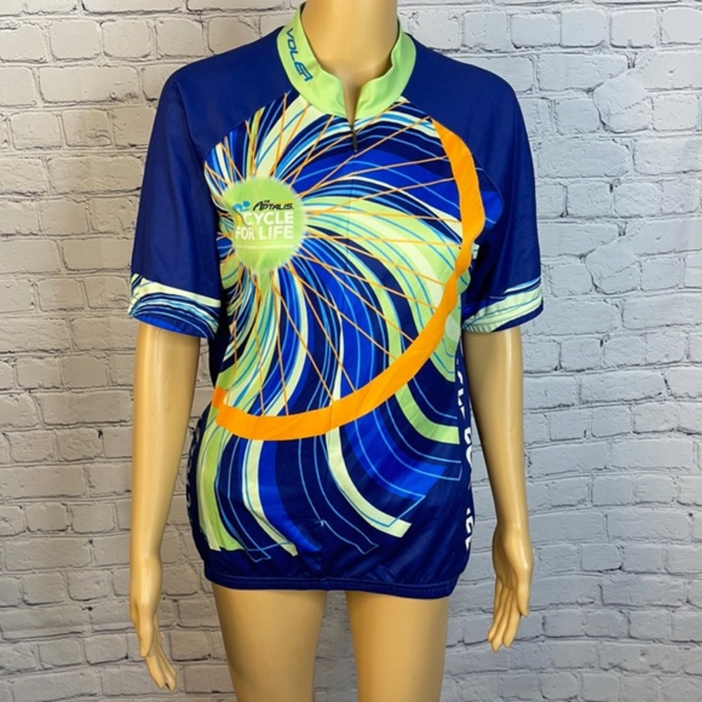 Voler Cycling Jersey blue/green/orange siz…